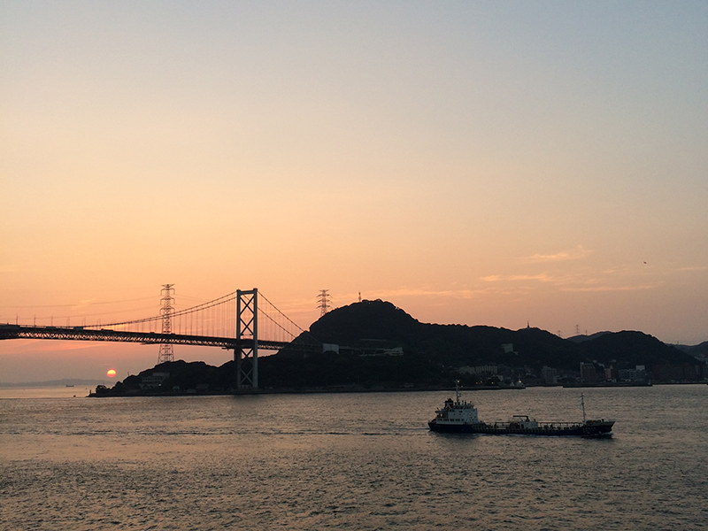 関門海峡日の出