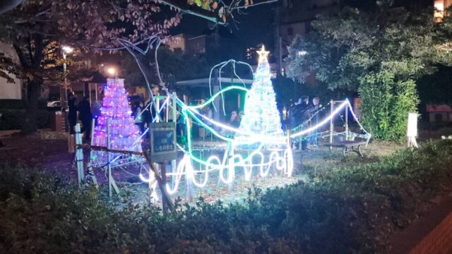 【イベント】明るく彩るペットボトルツリー！クリスマスイルミネーションで冬を楽しんで